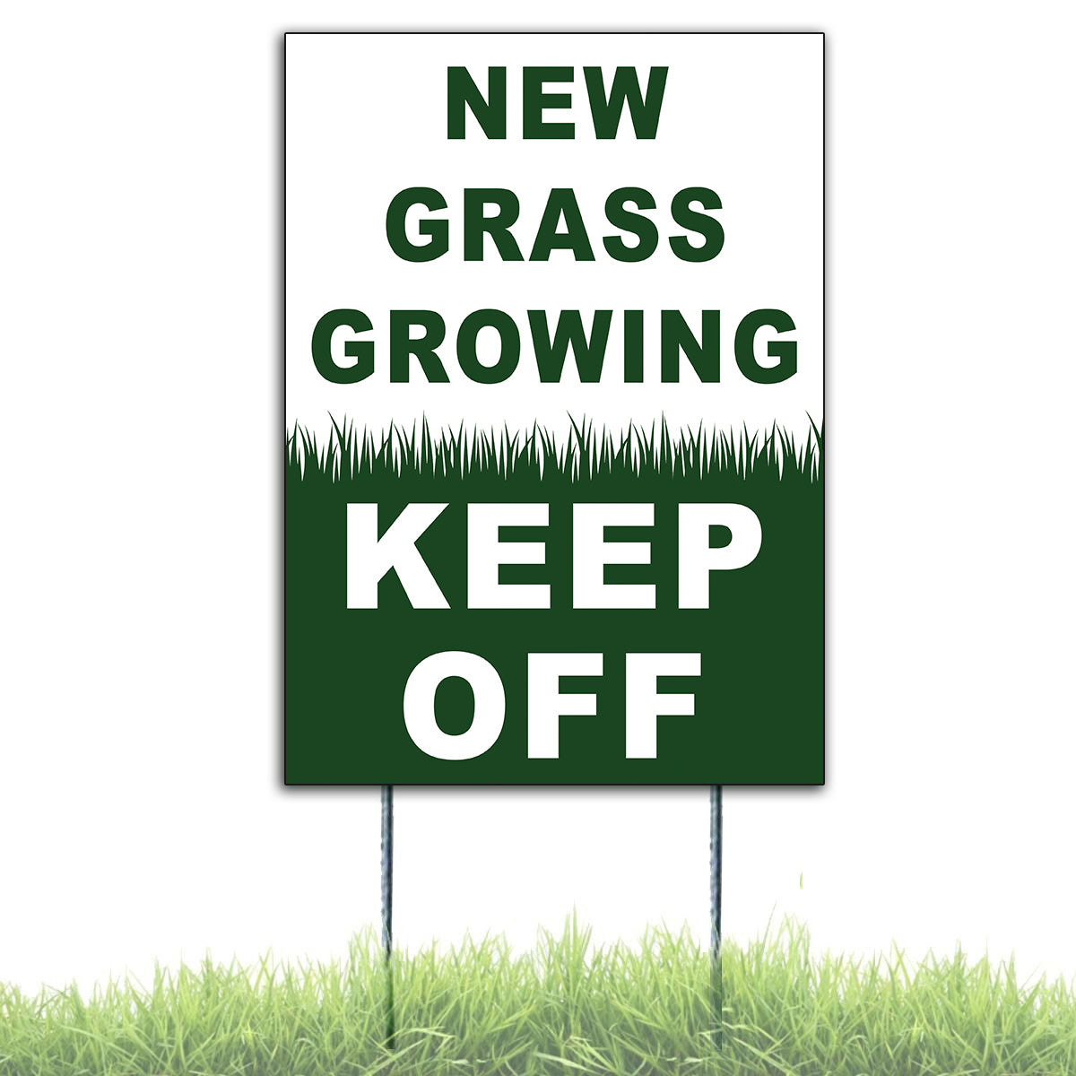 New Grass Growing Keep Off