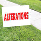 Alterations Coroplast Yard Sign