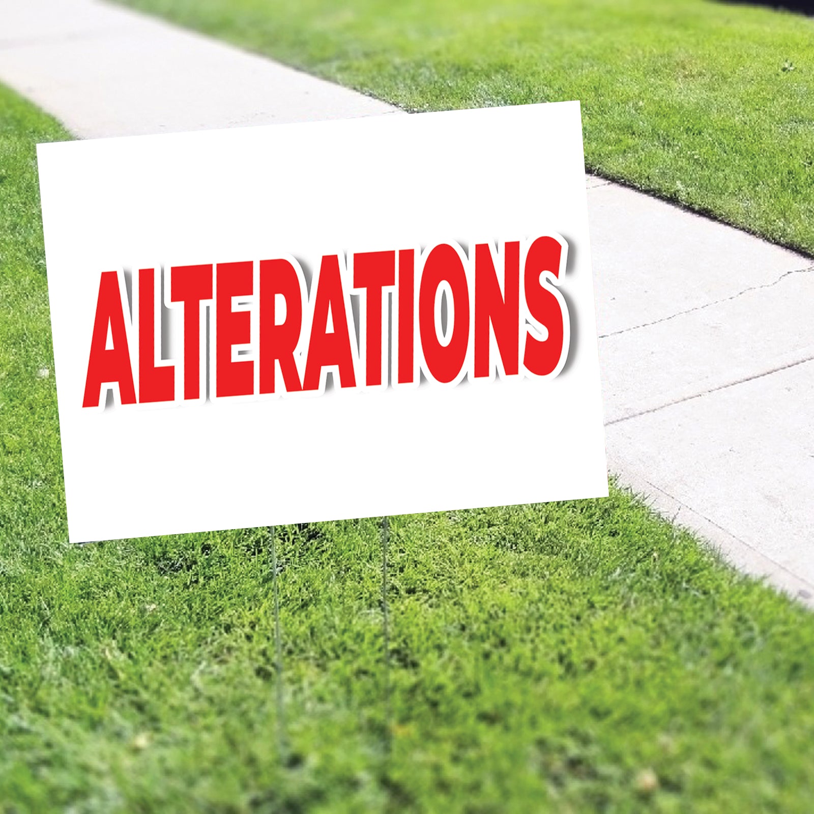 Alterations Coroplast Yard Sign
