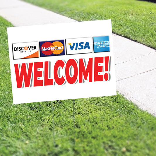 Welcome Coroplast Yard Sign