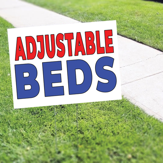 Adjustable Beds Coroplast Yard Sign