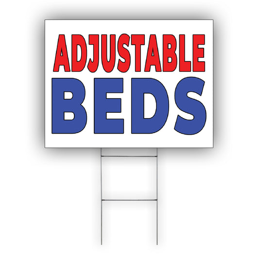 Adjustable Beds Coroplast Yard Sign