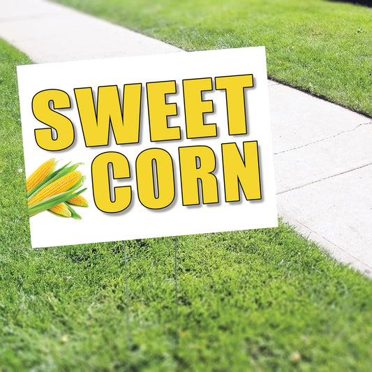 Sweet Corn Coroplast Yard Sign