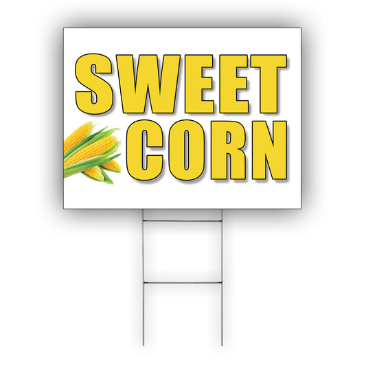 Sweet Corn Coroplast Yard Sign