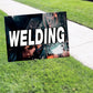 Welding coroplast yard sign