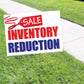 Sale inventory reduction coroplast yard sign