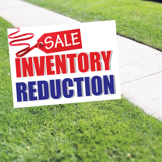 Sale inventory reduction coroplast yard sign