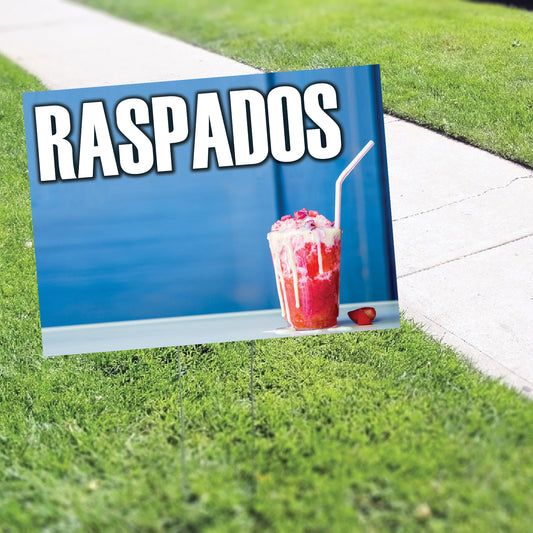 Raspados vinyl printed banner sign