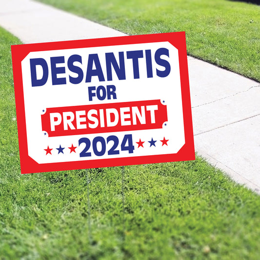 DeSantis For President 2024 Coroplast Yard Sign