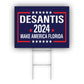 DeSantis 2024 Make America Florida Blue Coroplast Yard Sign
