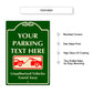 Custom Sign Your Parking Text Here Aluminum Metal Sign