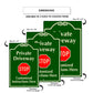 Custom Sign Private Driveway Stop Aluminum Metal Sign