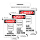 Custom Sign Danger Your Wording Sign Clipart Aluminum Metal Sign