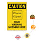 Custom Sign Caution Your Warning Sign Aluminum Metal Sign