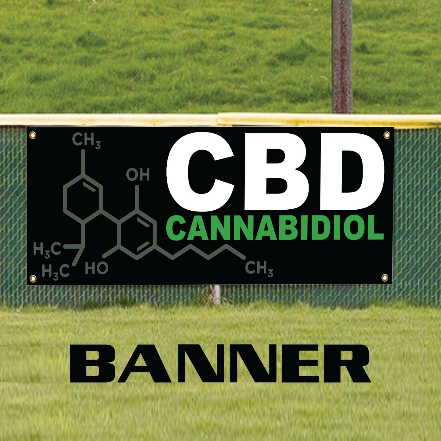 CBD Cannabidiol Vinyl Banner Sign