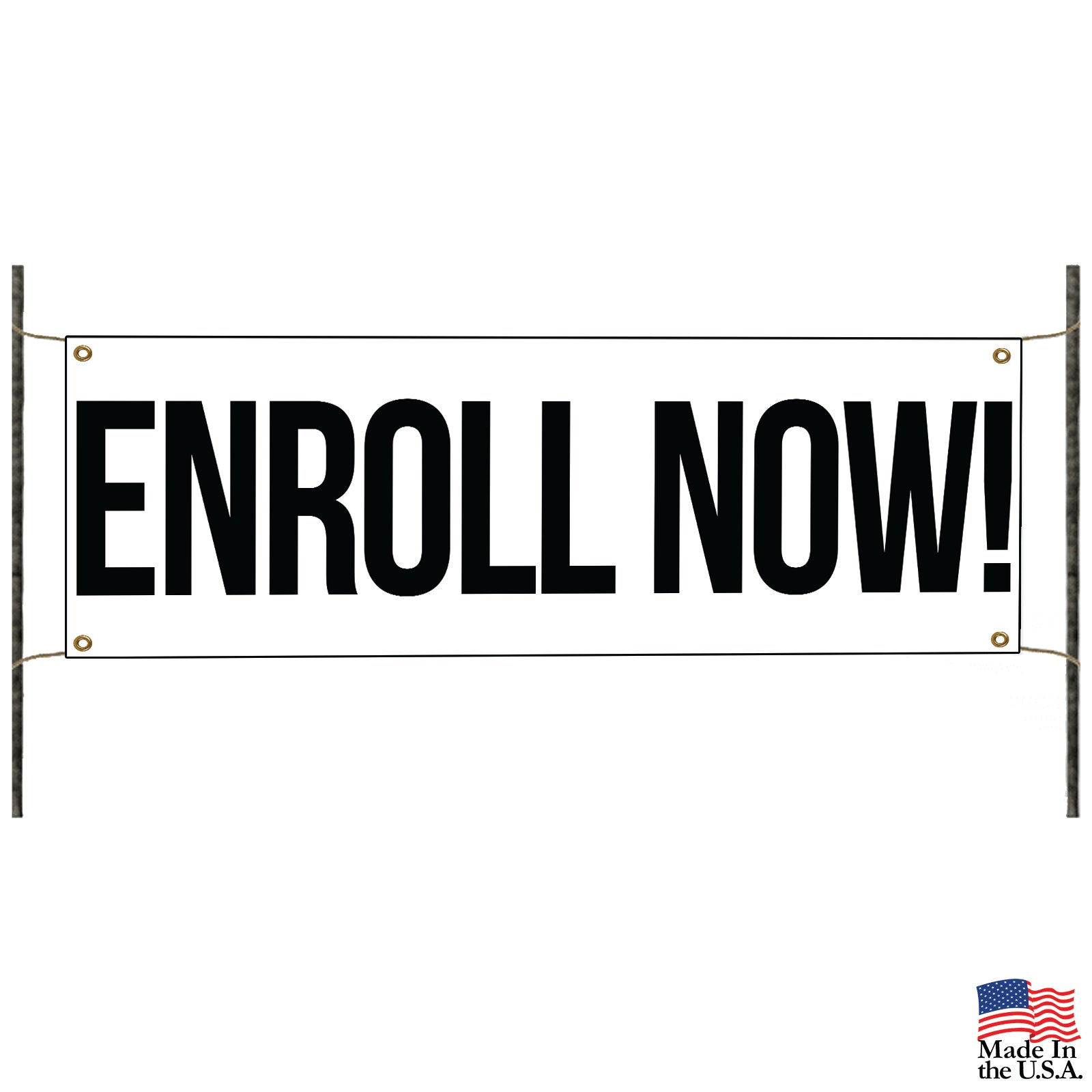 Enroll Inside Signage Enroll Now Vinyl Printed Banner Sign – Sign Fever