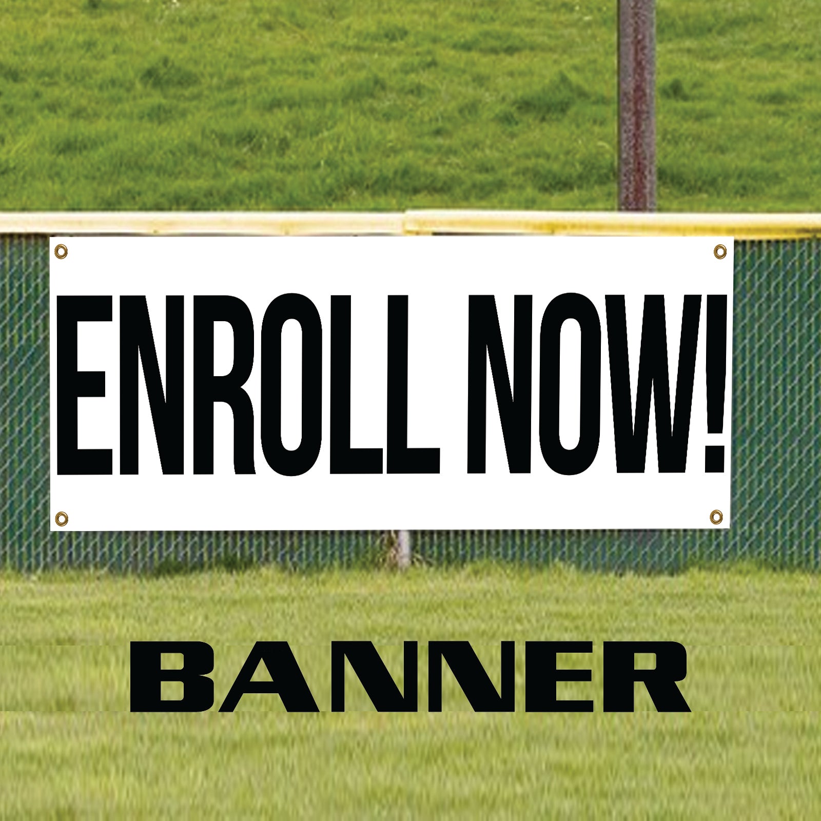 Enroll Inside Signage Enroll Now Vinyl Printed Banner Sign – Sign Fever