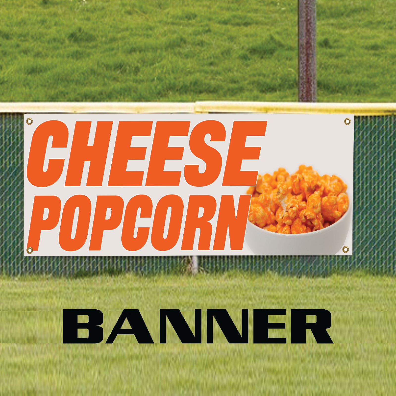 Cheese Popcorn Vinyl Printed Banner Sign