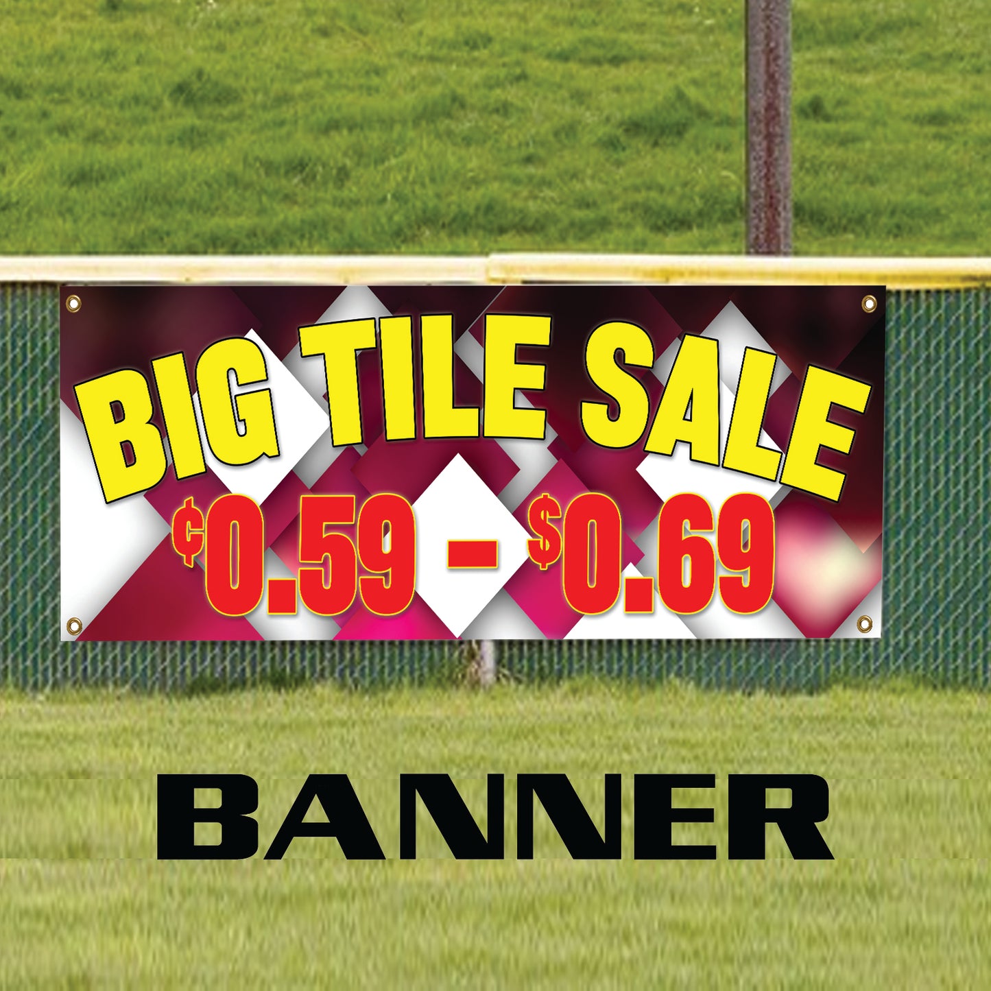 Big Tile Sale Vinyl Banner Sign