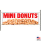 Mini Donuts Vinyl Printed Banner Sign