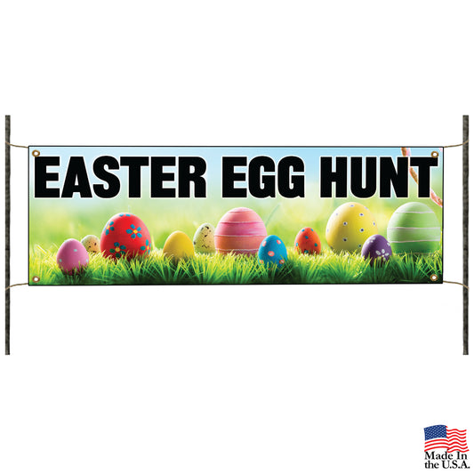 Easter Egg Hunt Vinyl Printed Banner Sign