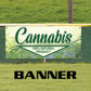 Cannabis 100% natural product vinyl printed banner sign