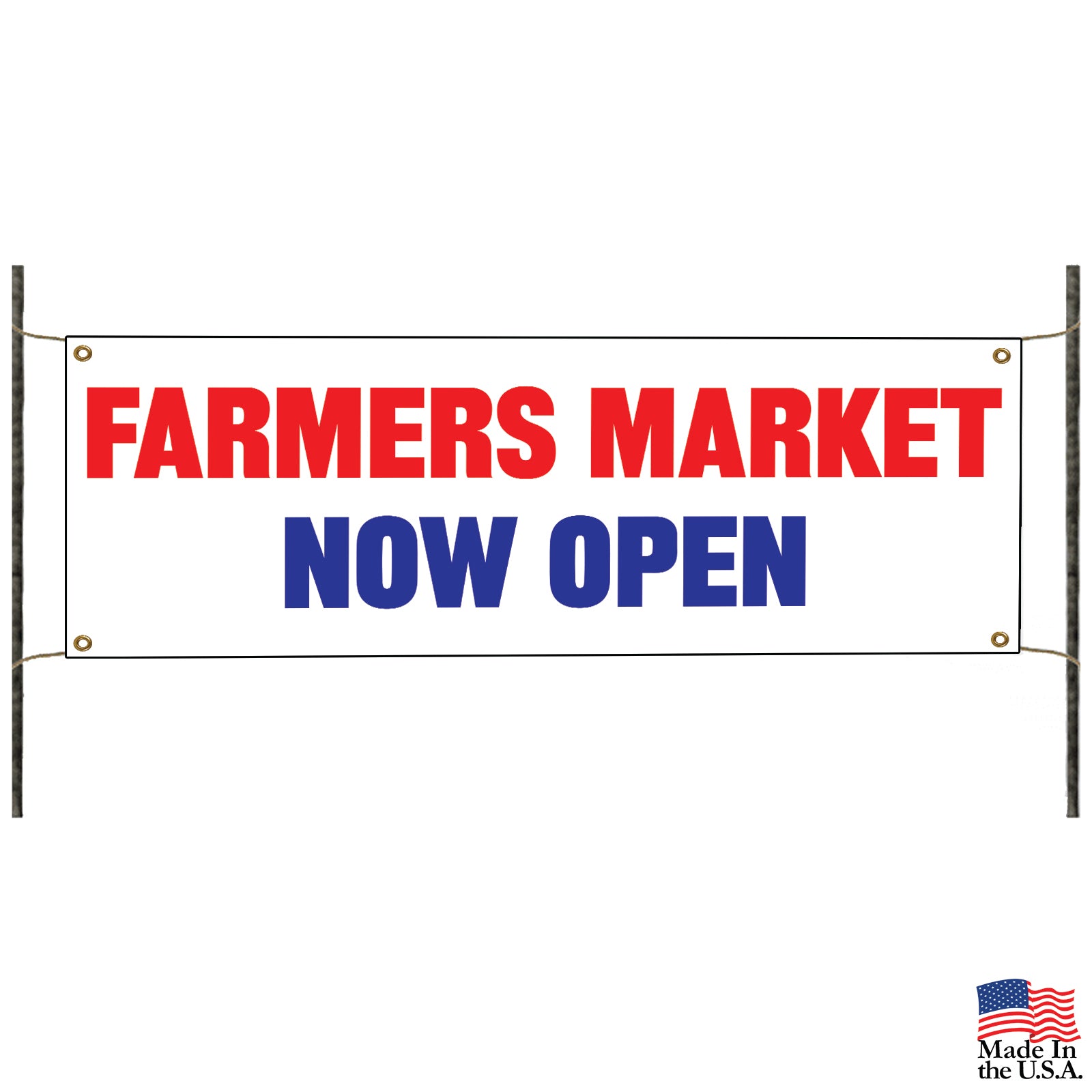 Farmers market now open vinyl printed banner sign