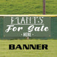 Plants for sale here vinyl printed banner sign