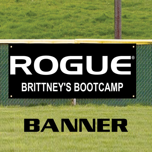 Rogue Brittney's Bootcamp vinyl printed banner sign