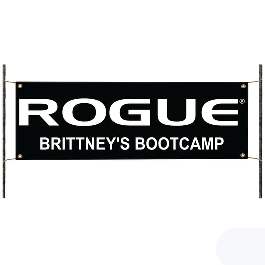 Rogue Brittney's Bootcamp vinyl printed banner sign