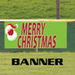Merry Christmas vinyl printed banner sign