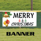 Merry Christmas vinyl printed banner sign