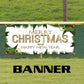 Merry Christmas and Happy new year vinyl printed banner sign