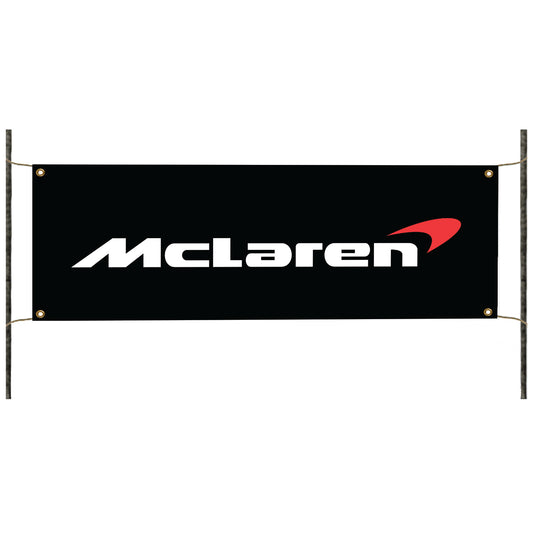 McLaren vinyl printed banner sign