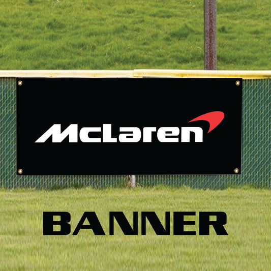 McLaren vinyl printed banner sign