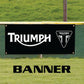 Triumph bike vinyl printed banner sign
