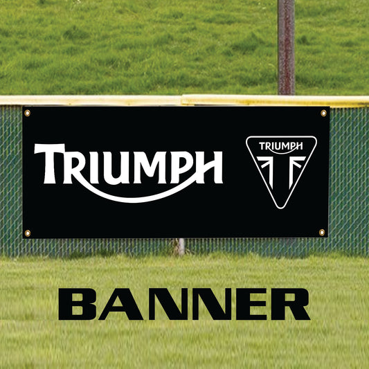 Triumph bike vinyl printed banner sign