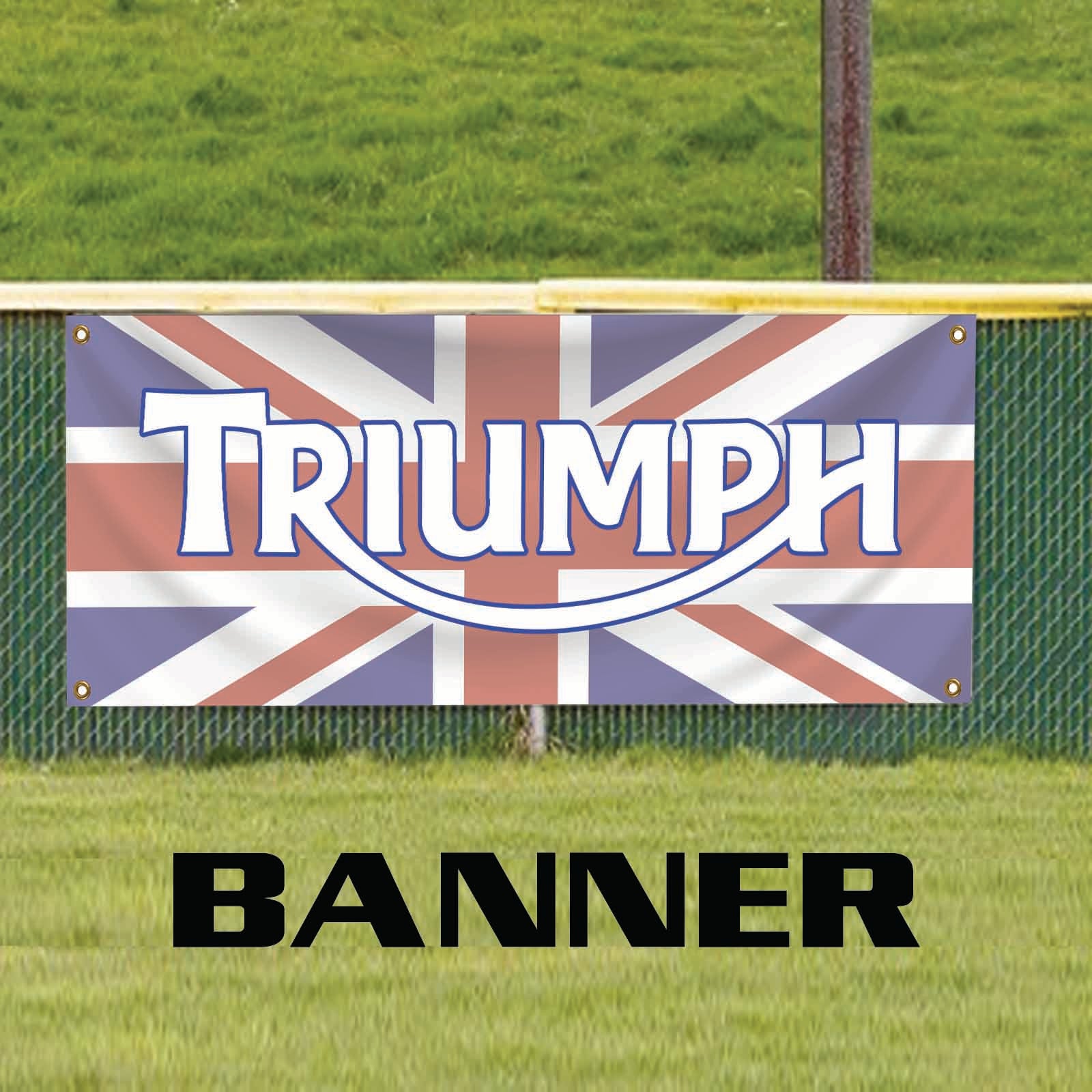 Triumph Bikes vinyl printed banner sign