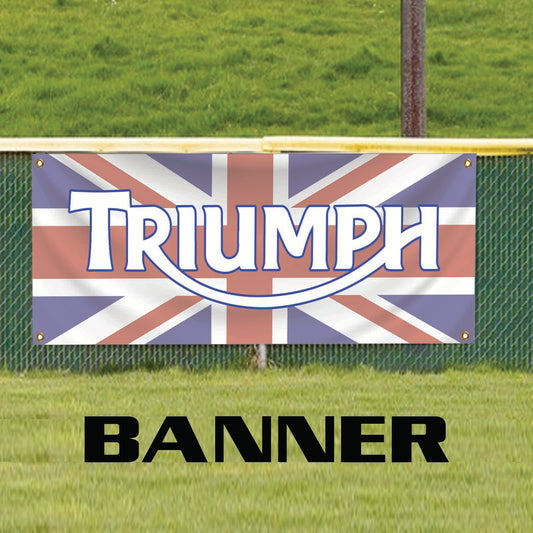 Triumph Bikes vinyl printed banner sign