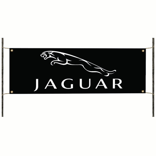 Jaguar vinyl printed banner sign