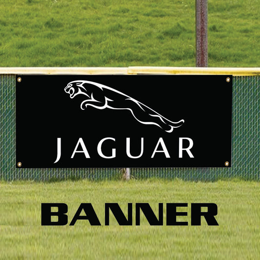 Jaguar vinyl printed banner sign