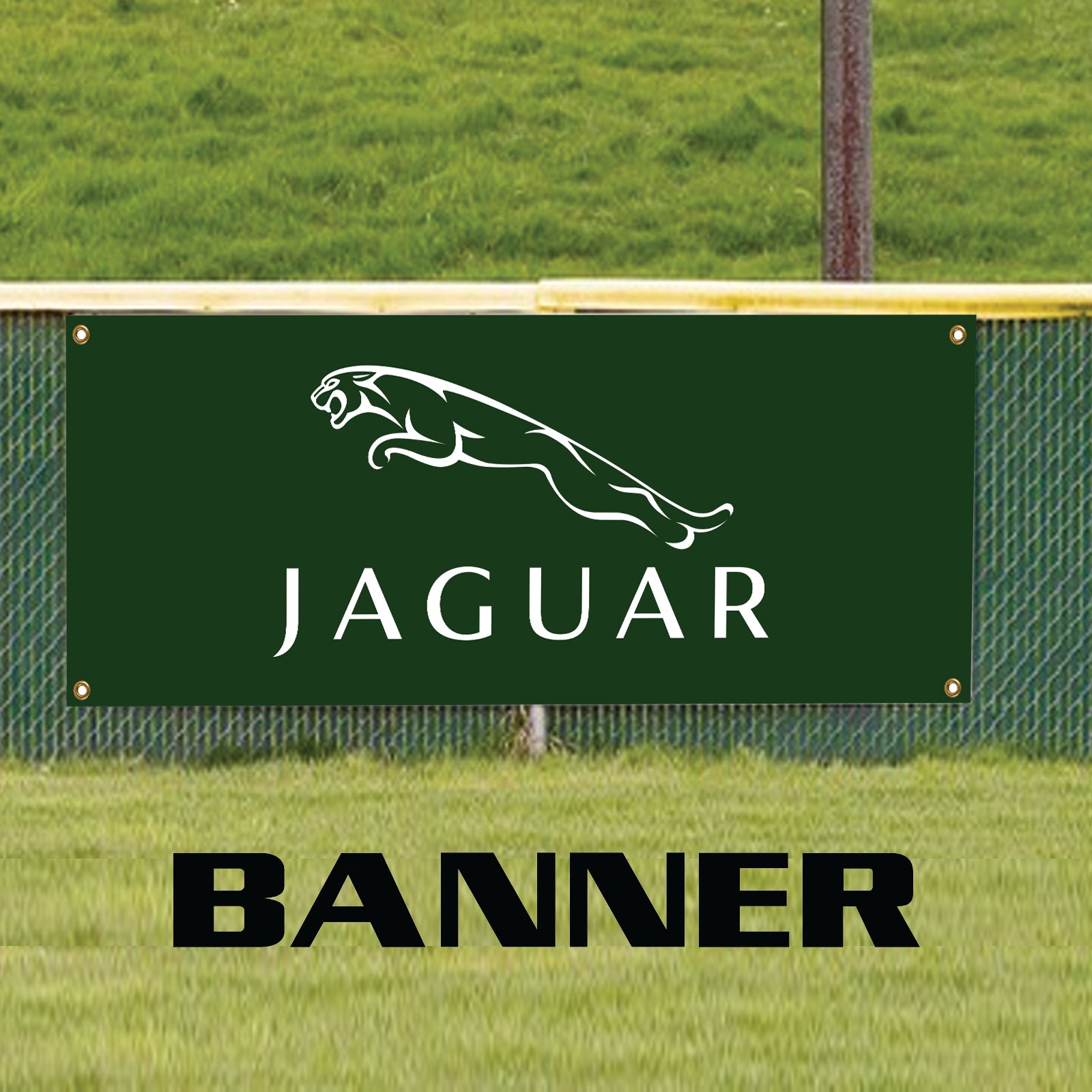 Jaguar vinyl printed banner sign