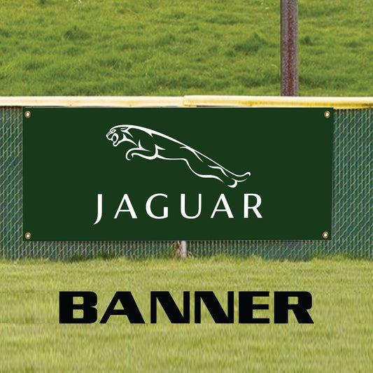 Jaguar vinyl printed banner sign