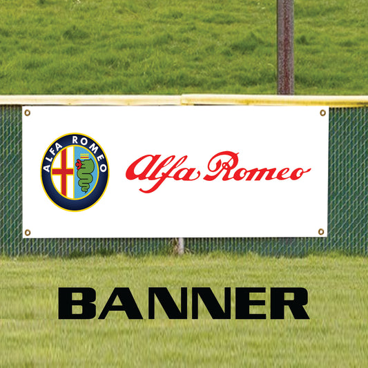 Alfa Romeo vinyl printed banner sign