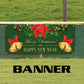 Merry Christmas and Happy new year vinyl printed banner sign