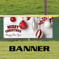 Happy Merry Christmas & Happy new year vinyl printed banner sign