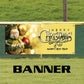 Merry Christmas & Happy new year vinyl printed banner sign