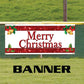 Merry Christmas vinyl printed banner sign