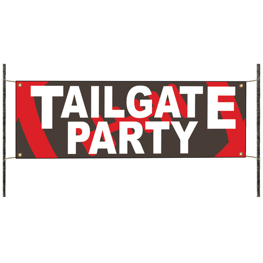Tail gate party vinyl banner sign