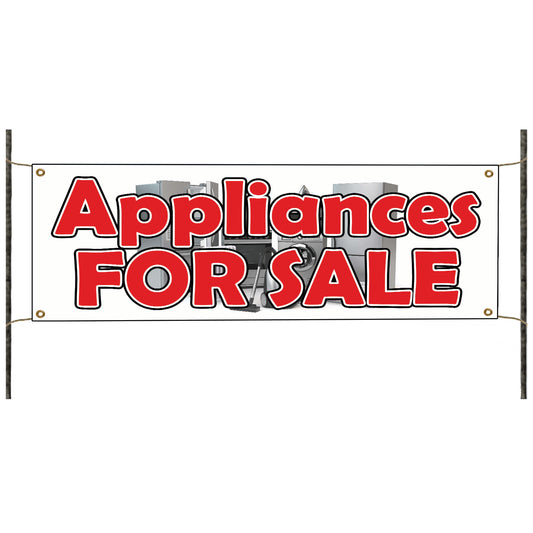 Appliances for sales vinyl printed banner sign